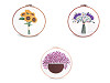 Set cadou pentru broderie cu motiv preimprimat
