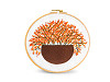 Embroidery gift set with pre-printed motif