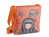  Lányka táska crossbody 27x21 cm nyomtatott mintával