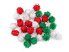Lurex pom-poms Ø15 mm
