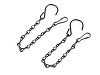 Metal chain for hanging decorations, flower pots 25 cm