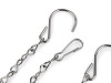 Metal chain for hanging decorations, flower pots 25 cm