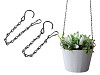 Metal chain for hanging decorations, flower pots 25 cm