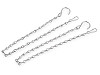 Metal chain for hanging decorations, flower pots 50 cm