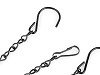 Metal chain for hanging decorations, flower pots 50 cm