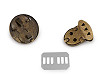 Zapięcie do torby 30x32 mm serce