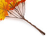 Artificial leaves on wire 10 pcs