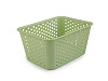 Plastový košík 15x20 cm - 2 designy