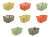 Plastový košík 15x20 cm - 2 designy