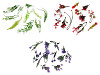 Mini-brindilles artificielles pour compositions florales, assortiment de 11 pièces