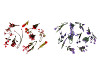 Mini-brindilles artificielles pour compositions florales, assortiment de 11 pièces