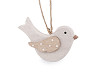 Dřevěný ptáček k zavěšení