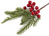 Mű fenyőág bogyókkal