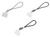 Mobile phone / keys strap with plastic insert