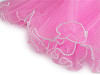 Virágos organza mandzstta gyöngyökkel 28 cm széles