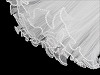 Virágos organza mandzstta gyöngyökkel 28 cm széles