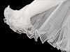 Virágos organza mandzstta gyöngyökkel 48 cm széles