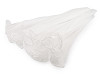 Virágos organza mandzstta gyöngyökkel 48 cm széles