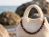Handle / handbag decoration, length 43 cm