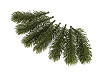 Artificial conifer twig