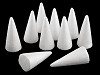 Kužel 5x11 cm polystyren na výrobu andělů a stromečků