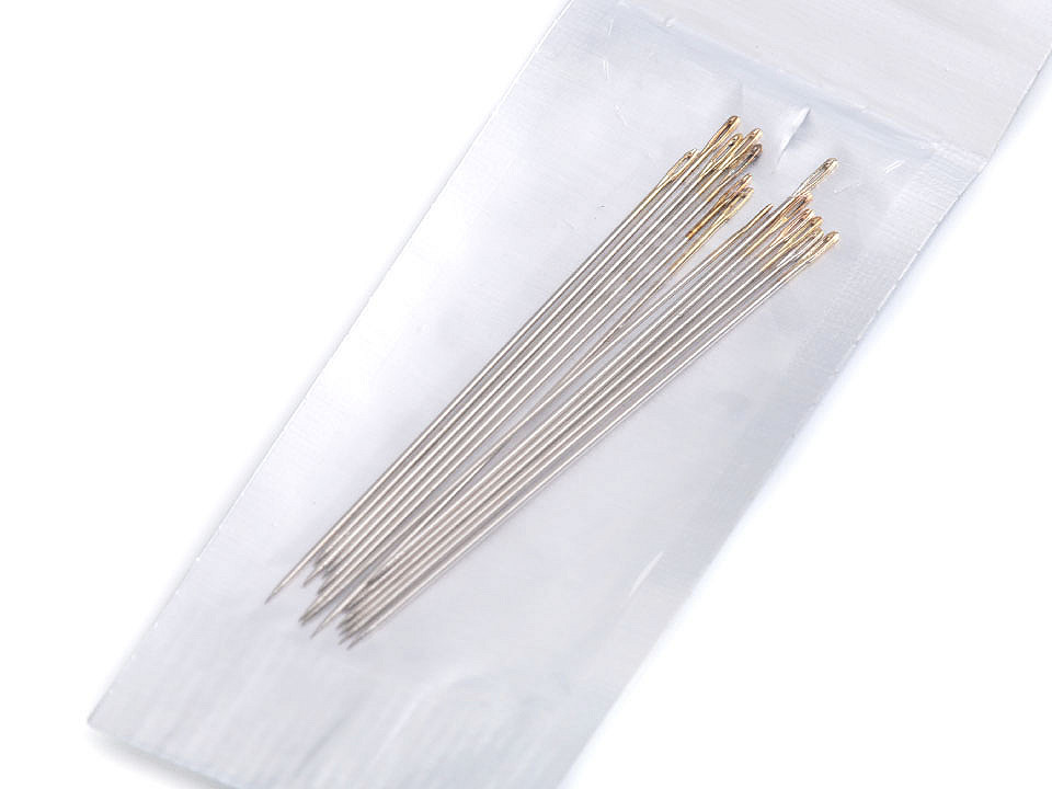 Regal 40 mm beading needles, nickel, 5 pack