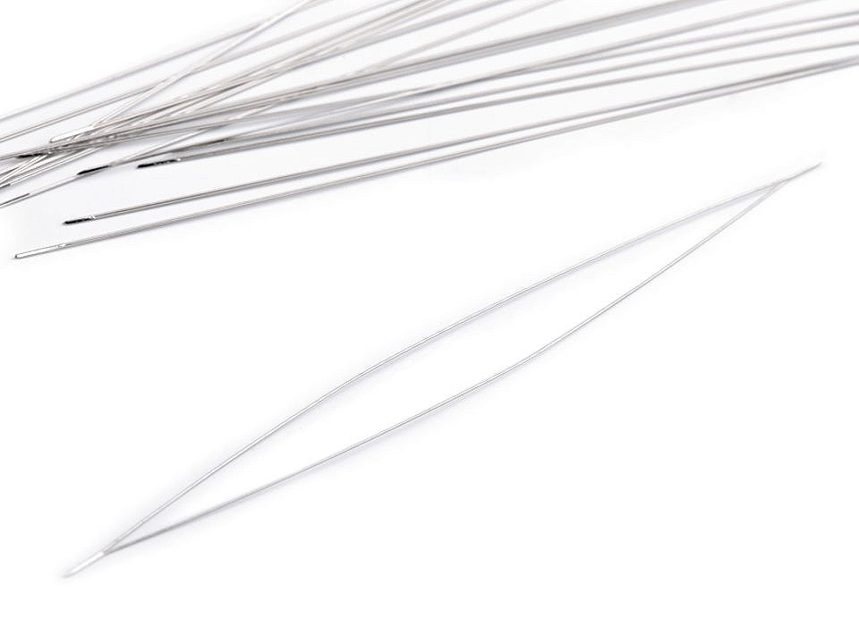 Beading needle 100 mm, nickel, 5 pcs