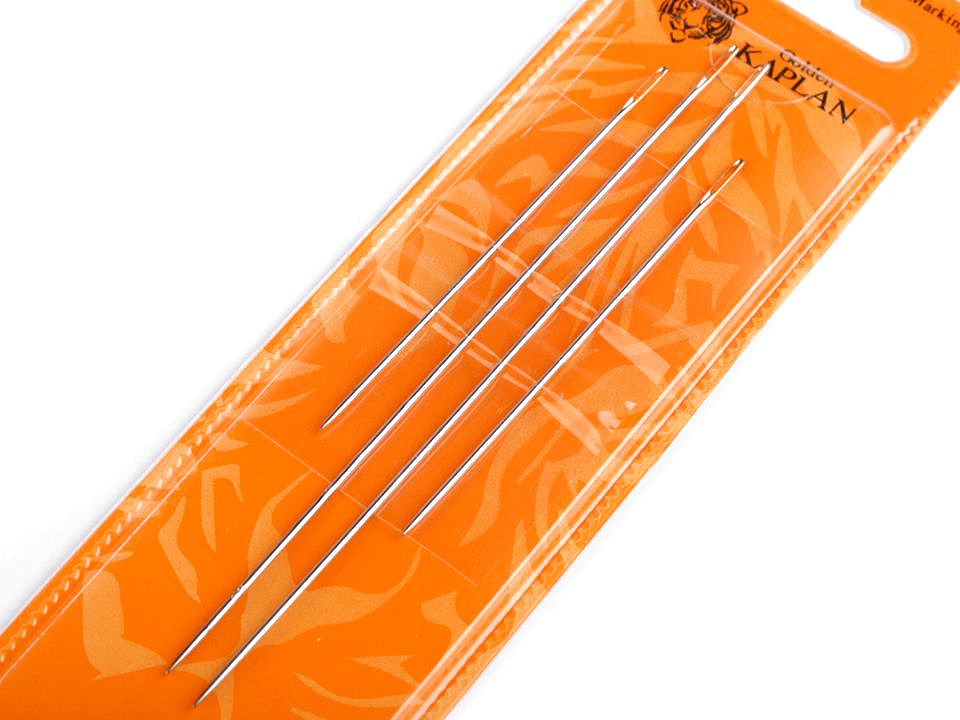 Doll needles long, golden ears, nickel, 40 card