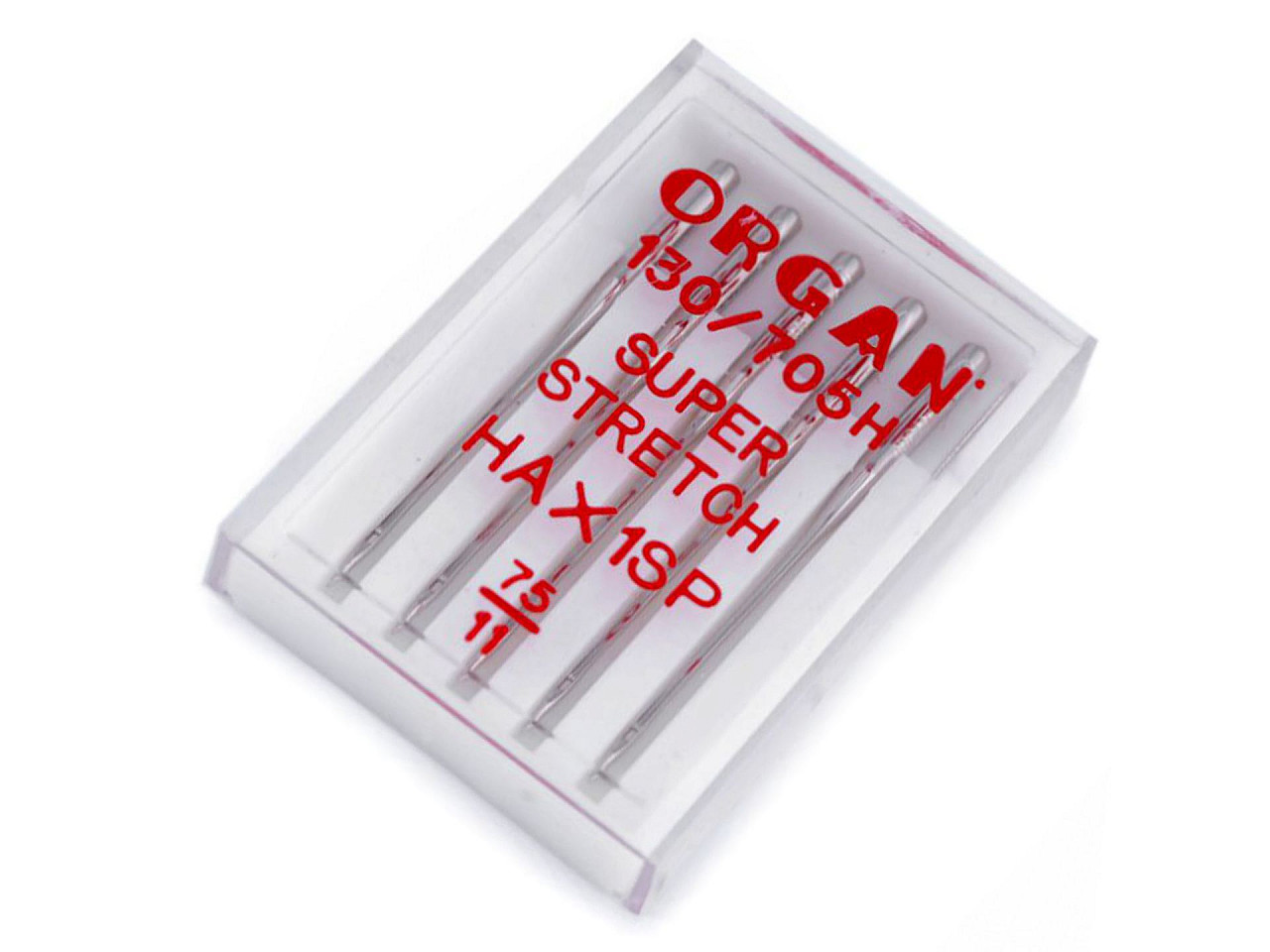 Super stretch 75/11; Organ machine needles, nickel, 50 boxes