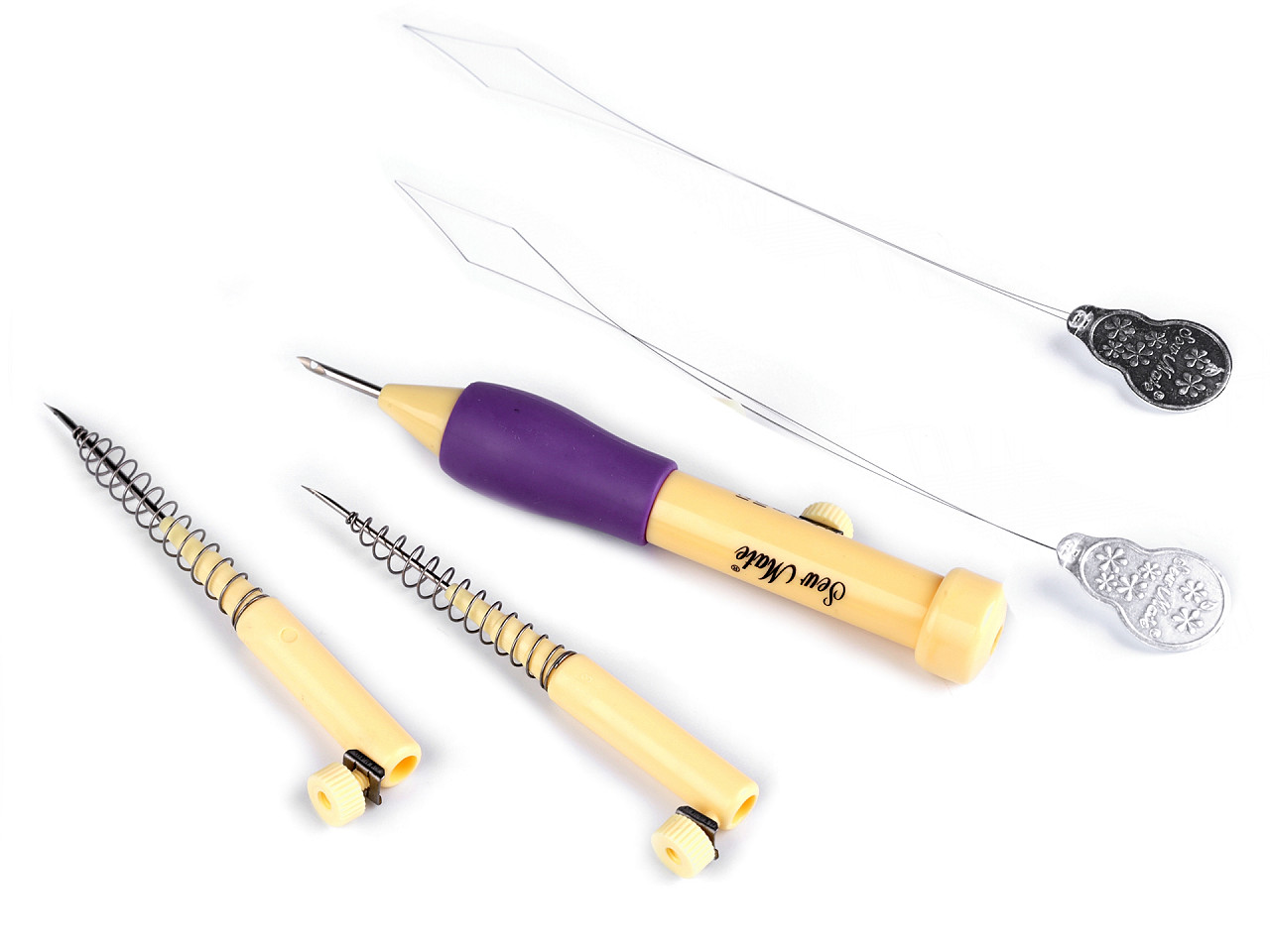 Hollow needle / embroidery pen - embroidery set, purple, 1 pc