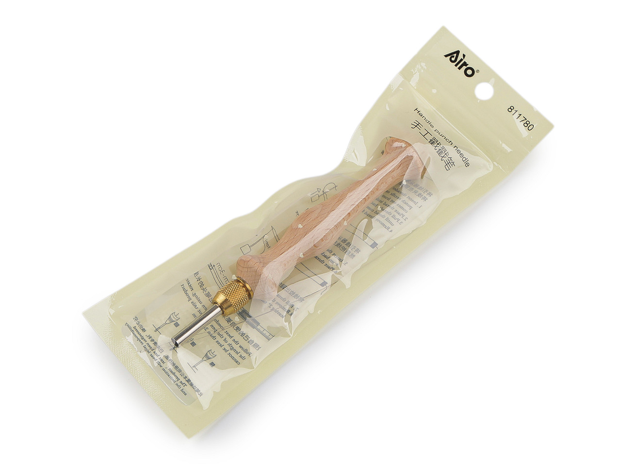 Dutá ihla skrutkovacia / vyšívacie pero AIRO Ø5 mm pre hrubšie priadze