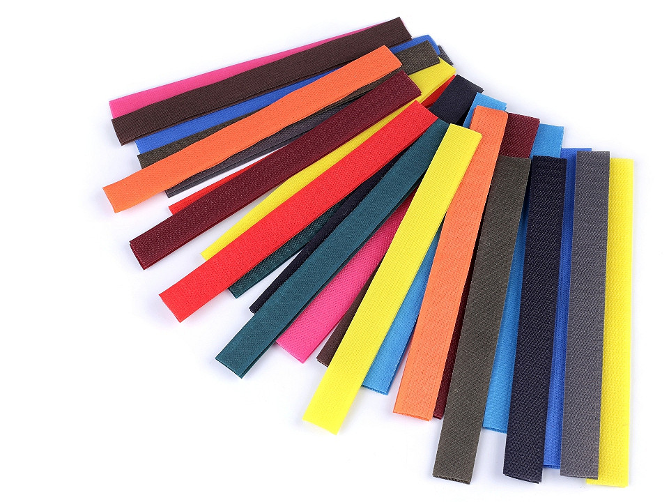 Suchý zips háčik + plyš strihaný šírka 20 mm