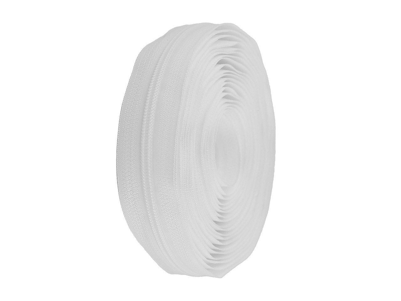 Spiral zip No. 5 by the meter for POL type riders, white, 200 m