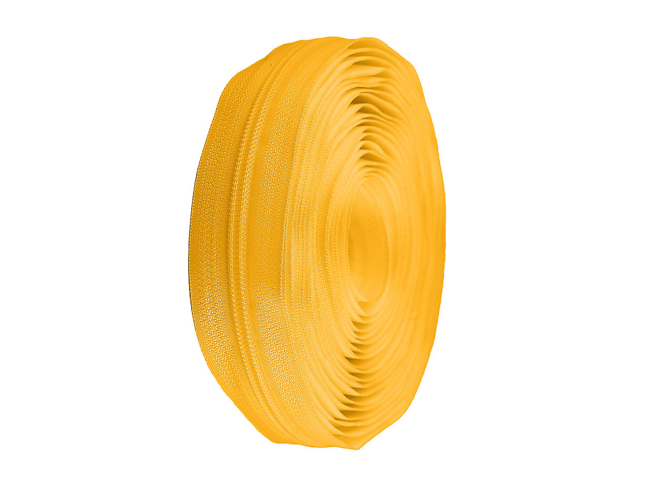 Spiral zip No. 5 by the meter for POL type riders, yellow, 25 m