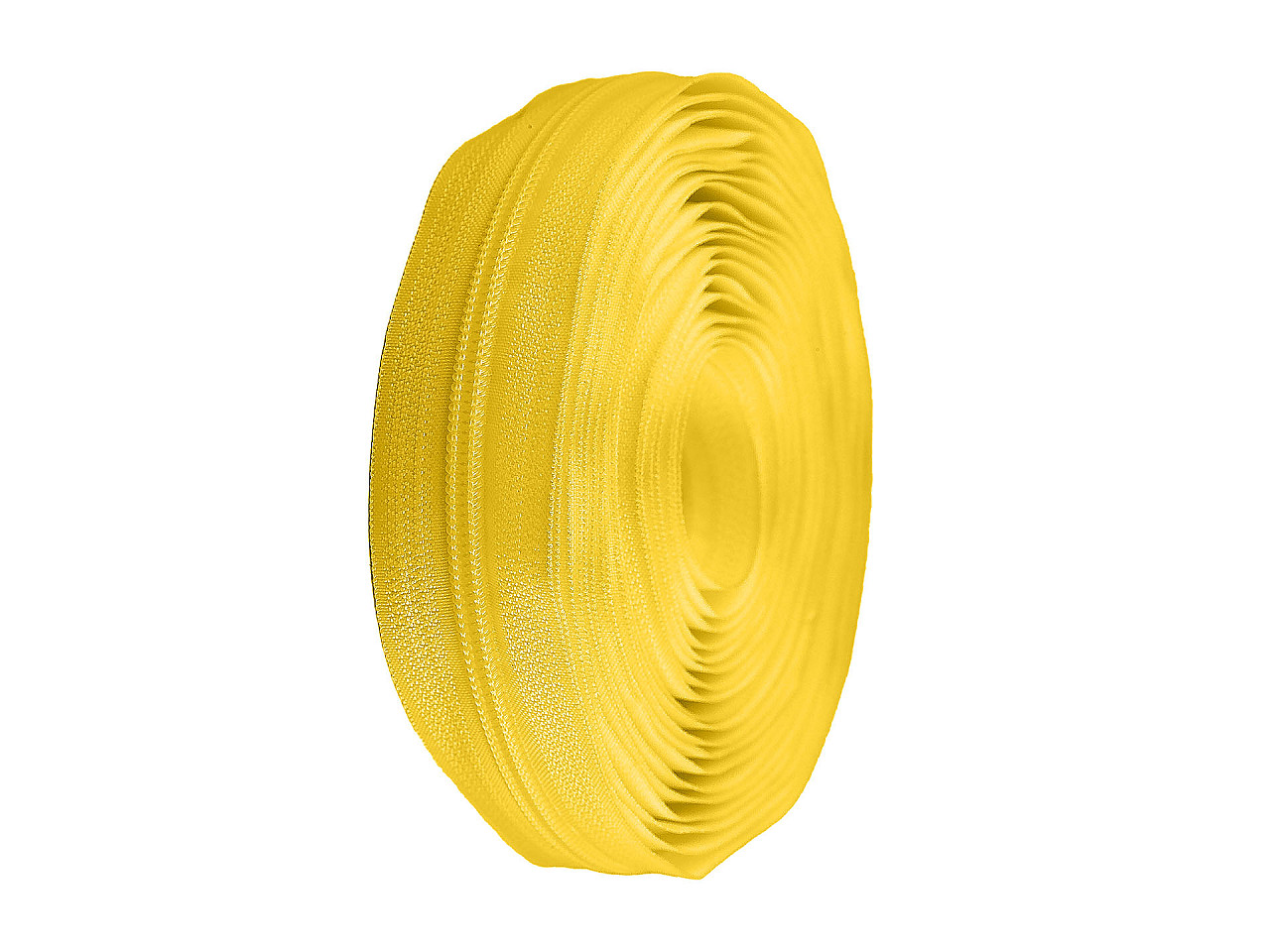 Spiral zip No. 5 by the meter for POL type riders, yellow, 25 m