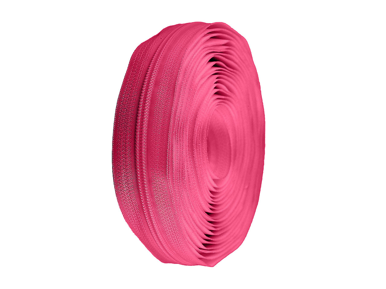 Spiral zip No. 5 by the meter for POL type riders, dark pink, 25 m