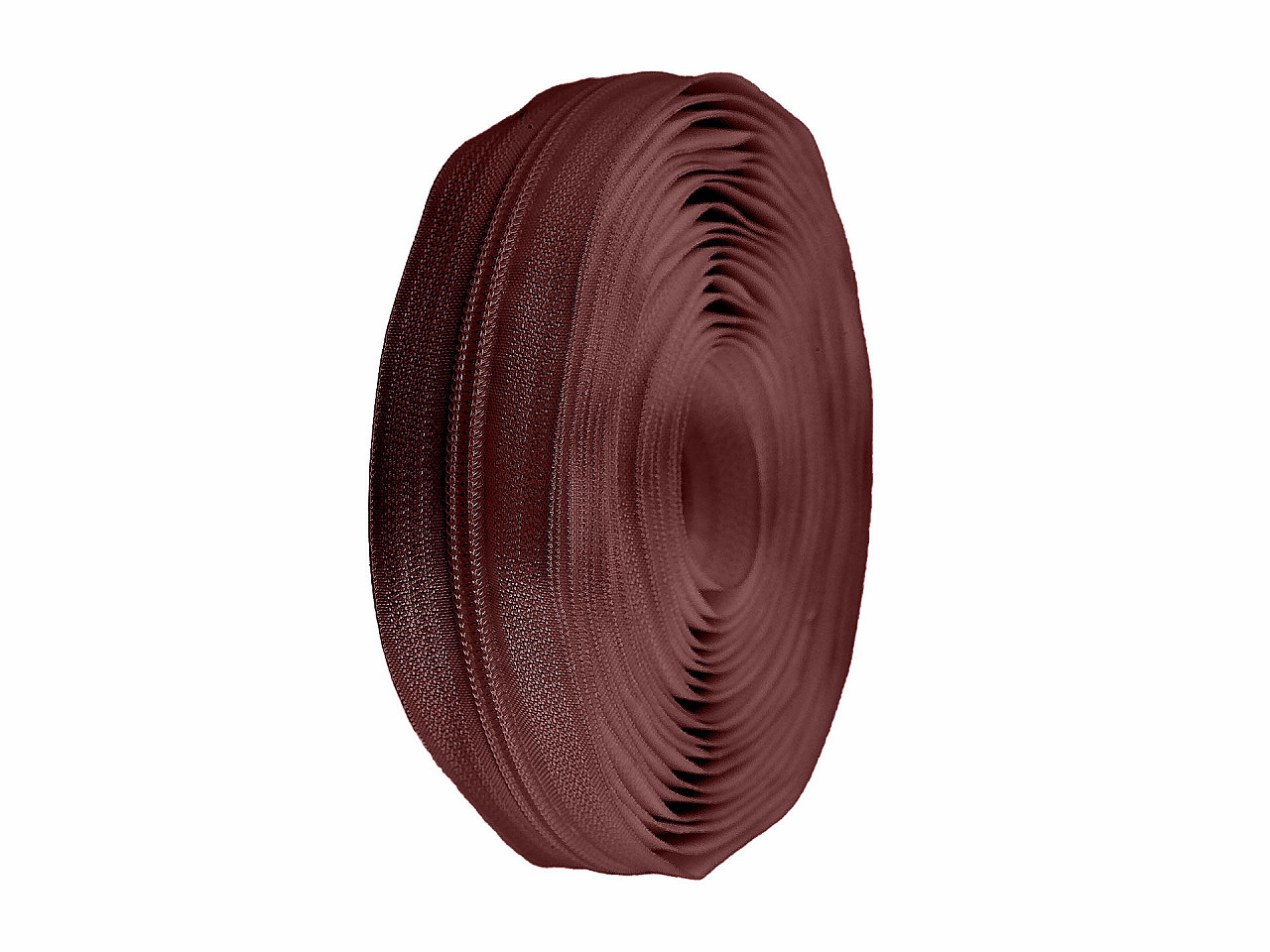 Spiral zip No. 5 by the meter for POL type riders, red-brown, 5 m