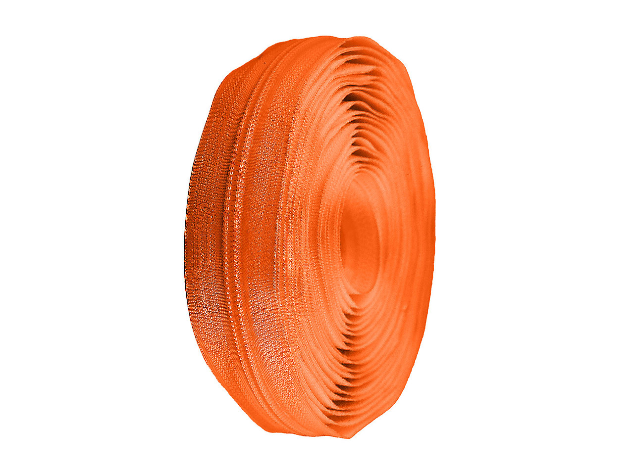 Spiral zip No. 5 by the meter for POL type riders, orange, 25 m