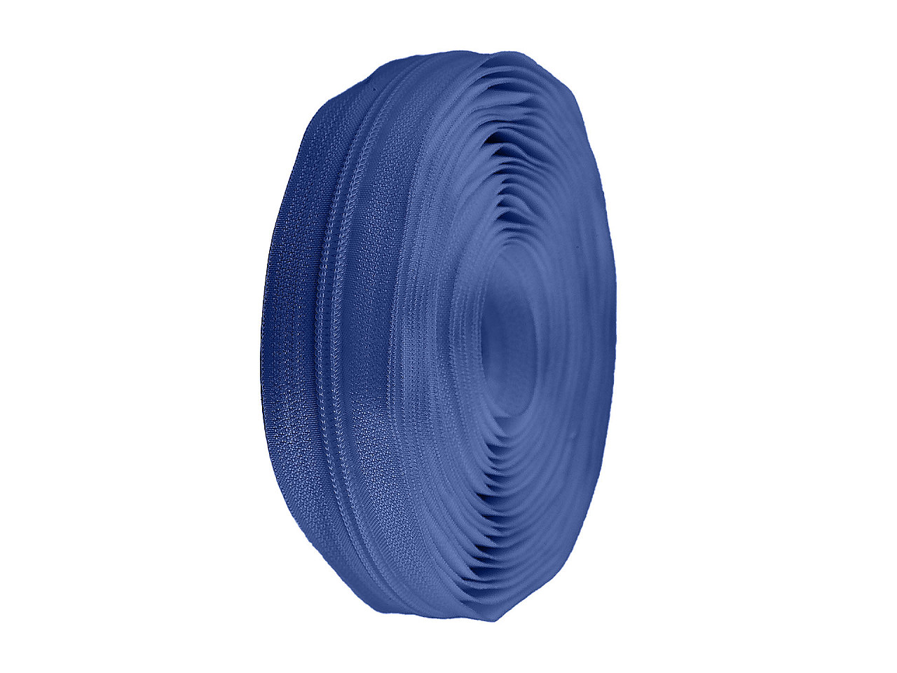 Spiral zip No. 5 by the meter for POL type riders, blue, 25 m