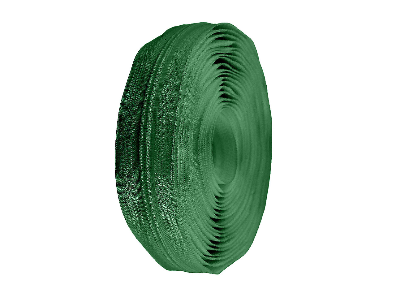 Spiral zip No. 5 by the meter for POL type riders, green pine, 25 m