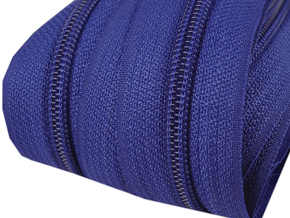 Spiral zip No. 5 by the meter for POL type riders, royal blue, 25 m