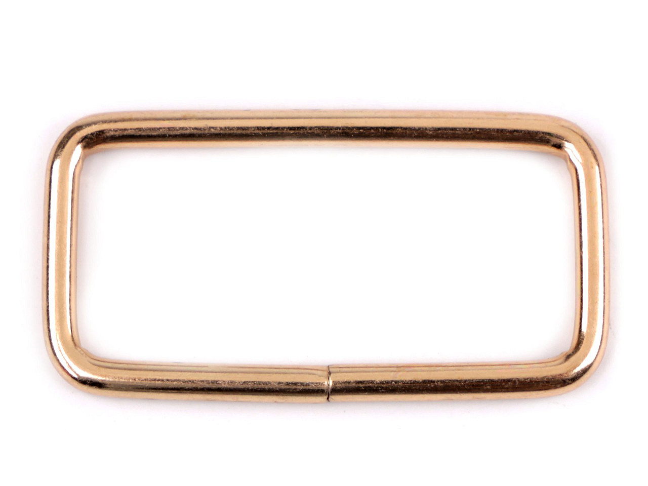 Metal Belt Loop Buckle width 39 mm, pink gold, 50 pcs