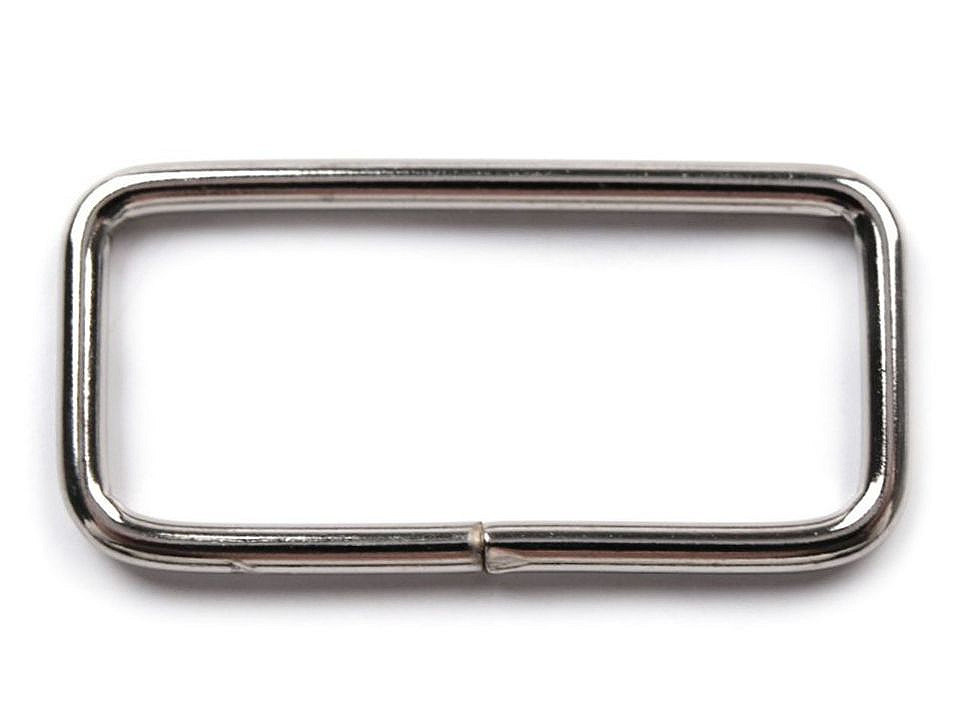 Metal Belt Loop Buckle width 39 mm, nickel, 50 pcs