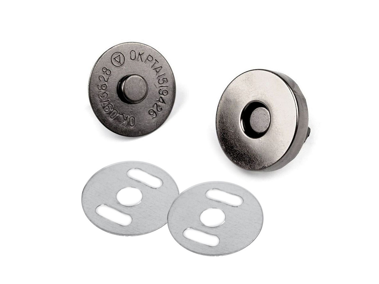 Magnetické zapínanie Ø18 mm čierny nikel