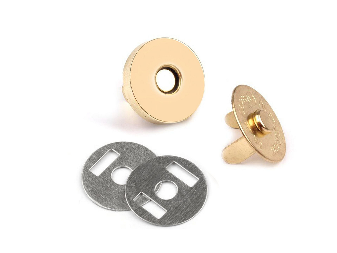 Magnetické zapínanie Ø18 mm zlaté