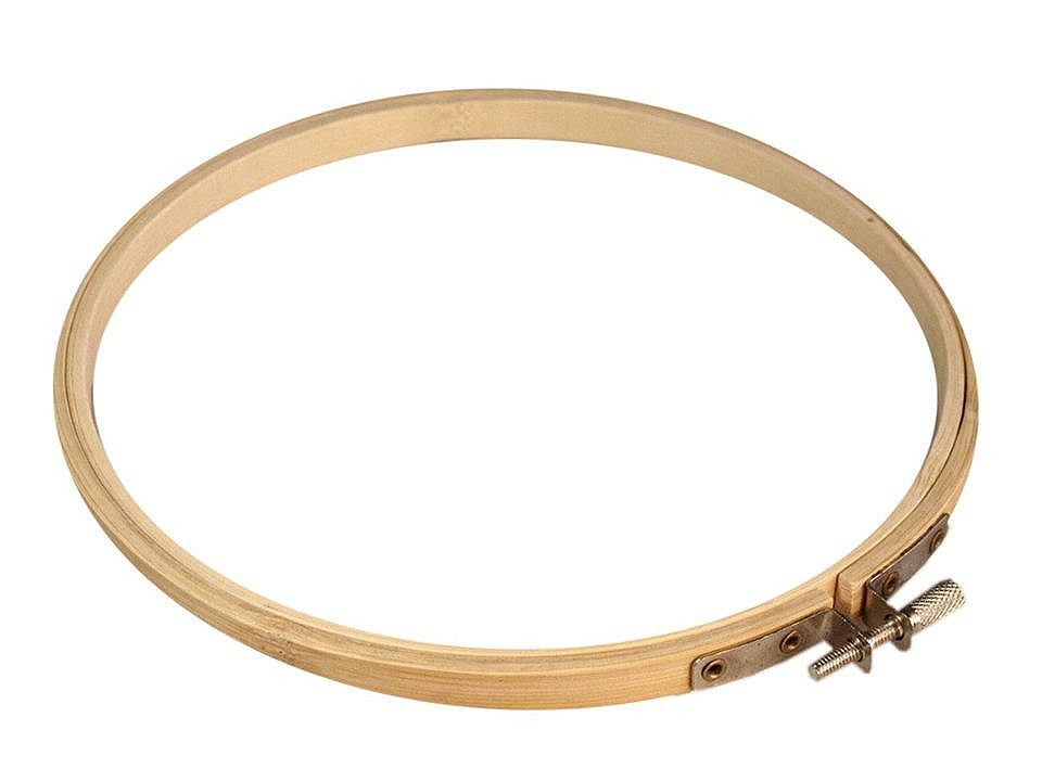 Embroidery hoop bamboo Ø18 cm, light bamboo, 1 pc