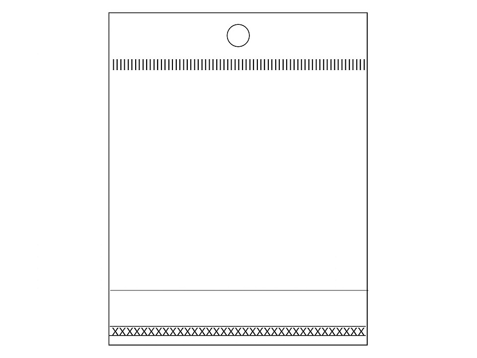 PP vrecko s lepiacou lištou a závesom 7x9 cm