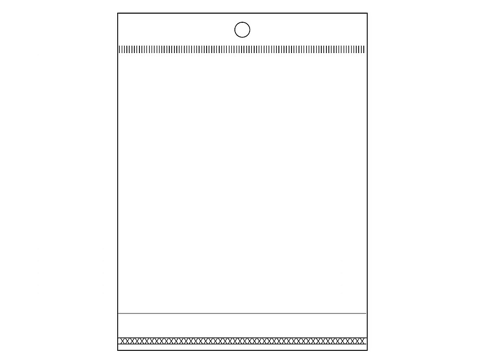 PP vrecko s lepiacou lištou a závesom 10x13,5 cm