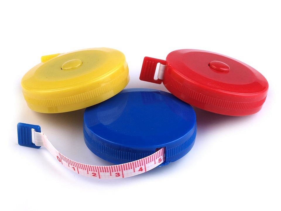 Tailor's measuring tape 150cm, mix no. 2, 12 pcs