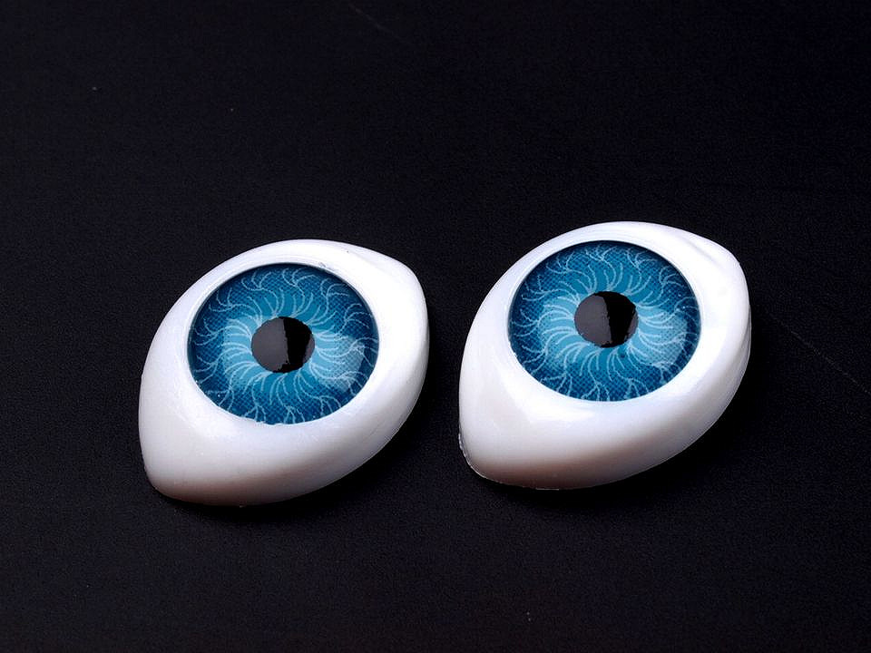 Plastové oči na nalepenie 12x17mm